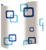 Zasłony prysznicowe - Zasłona Prysznicowa Winylowa Kolorowa 180x180cm - miniaturka - grafika 1