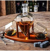 Gadżety dla niej i dla niego - Mikamax Mikamax Deluxe Diamond Decanter Set 04977 - miniaturka - grafika 1