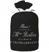 Akcesoria do drzwi - French home TEKSTYLNY STOPER DO DRZWI FRENCH HOME - Madame BLACK FHYSC07 - miniaturka - grafika 1