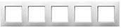 Klawisze i ramki - Ospel Ramka pięciokrotna Biały Aria - R-5U/00 - miniaturka - grafika 1