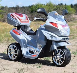 Super-Toys s Nowy motor,motorek B/ ST-C051 GB-C051-SREBRNY - Pojazdy elektryczne dla dzieci - miniaturka - grafika 20