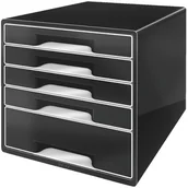 Akcesoria na biurko - Leitz 52531095 Pojemnik z 5 szufladami Czarny 52531095 - miniaturka - grafika 1