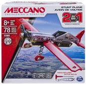 Klocki - Spin Master Meccano, model 2 w 1 Samolot - miniaturka - grafika 1
