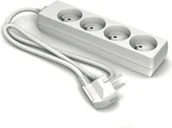 Listwy zasilające - m_Karlik Listwa zasilająca mKarlik Przedłużacz 4gn bez wyłącznika 3m H05W-F 3G1.00mm2 10A 250V IP20 RTV002838 - miniaturka - grafika 1