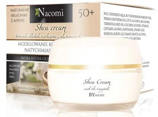 Nacomi Krem shea na noc 50+ z biopeptydem 50ml - Kremy do twarzy - miniaturka - grafika 3