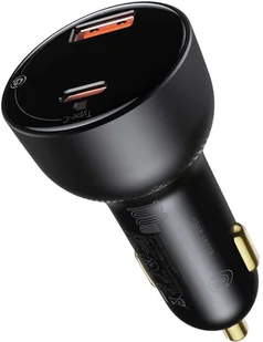 Baseus Ładowarka samochodowa Baseus Superme USB USB-C 100W + kabel USB-C(czarna) TZCCZX-01 - Ładowarki samochodowe - miniaturka - grafika 4