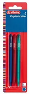Długopisy - Herlitz 10314979 ball point Pen Frosted, 3 sztuki 4008110166063 - miniaturka - grafika 1