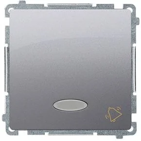 Kontakt Kontakt_Simon Przycisk dzwonek z podświetleniem (moduł) 10AX. 250V. szybkozłącza srebrny mat BMD1L.01/43 - Wyłączniki światła i elektryczne - miniaturka - grafika 2