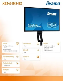 IIYAMA XB2474HS-B2 - Monitory - miniaturka - grafika 7
