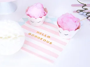 PartyDeco Serwetki "Yummy - Hello Gorgeous", różowy jasny, 33 cm, 20 szt SP33-68-081 - Urodziny dziecka - miniaturka - grafika 4