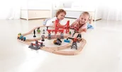 Pociągi dla dzieci - Hape Kolejka podwójna pętla zestaw - miniaturka - grafika 1