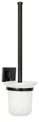 Akcesoria do wc - Fackelmann uchwyt toaletowy 11,5x38x15 cm NEW YORK czarny mat - miniaturka - grafika 1
