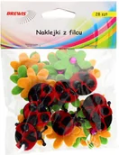 Przybory szkolne - BREWIS Naklejka filc Biedronki/Kwiat (28) - miniaturka - grafika 1