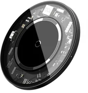 Ładowarki do telefonów - Baseus Bezprzewodowa magnetyczna ładowarka indukcyjna 15W Visible - miniaturka - grafika 1