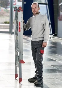 Faraone 996 99675074 Drabina magazynowa schody magazynowe wysokość robocza 2,55m) 75074-uniw - Drabiny - miniaturka - grafika 4