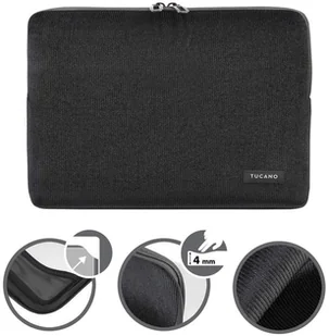 Tucano Velluto Pokrowiec MacBook Pro 16" Laptop 15.6 czarny) 10_19295 - Torby na laptopy - miniaturka - grafika 10