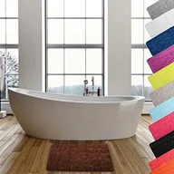 Dywaniki łazienkowe - MSV dywanik łazienkowy Kiesel kamienia, czekoladowobrązowy, 40 x 60 cm 141068 - miniaturka - grafika 1