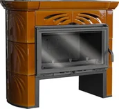 Piece wolnostojące - Ekoprojekt 198 TOPGAR Piec kaflowy 9,4kW brąz średnica wylotu spalin 180 mm) spełnia anty-smogowy EkoProjekt 19877511 77511-uniw - miniaturka - grafika 1