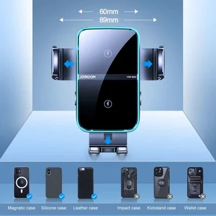 Joyroom Uchwyt samochodowy Joyroom JR-ZS246 na kokpit z ładowarką Wireless 15W Black 13809 - Uchwyty samochodowe do telefonów - miniaturka - grafika 7