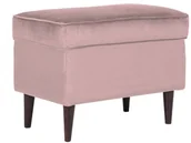 Pufy i podnóżki - Signal Meble SIGNAL MEBLE PODNÓŻEK RON VELVET SALON/BIURO/PRACOWNIA NOWOCZESNY ANTYCZNY RÓŻ BLUVEL 52 RONV52WP - miniaturka - grafika 1