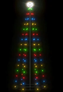 vidaXL Ozdoba świąteczna w kształcie choinki, 100 LED, 70x180 cm - Oświetlenie świąteczne - miniaturka - grafika 10