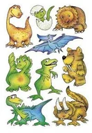 Przybory szkolne - DECOR Naklejki Dinozaury HERMA - miniaturka - grafika 1