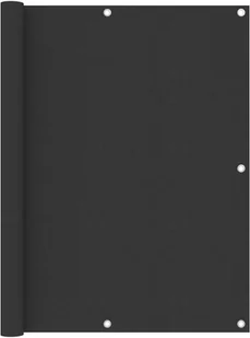 vidaXL Lumarko Parawan balkonowy, antracytowy, 120x600 cm, tkanina Oxford! 134875 - Markizy - miniaturka - grafika 2