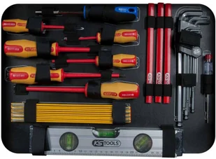 KS Tools Zestaw 128 narzędzi dla elektryka, 1/4" + 1/2", 911.0628 - Pozostałe narzędzia ogrodowe - miniaturka - grafika 8