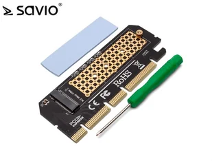 Elmak SAVIO KARTA ROZSZERZEŃ ADAPTER M.2 NVME PCI-E AK AK-41 - Kontrolery - miniaturka - grafika 2