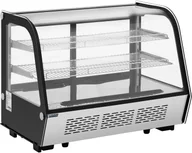 Szafy i witryny chłodnicze - Royal Catering Witryna chłodnicza 160 l royal_catering 3 poziomy stal nierdzewna RCCC-160ST - miniaturka - grafika 1