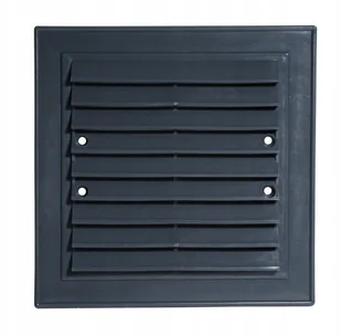 Parkanex Skośna Plastikowa 14*14CM Czarna - Kratki wentylacyjne - miniaturka - grafika 3