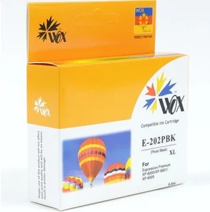 Wox Tusz Epson XP-6000/6005 zamiennik 202XL Photo Black 13ml E202PBN (WOX-E202PBN) - Tusze zamienniki Wox Tusz Epson XP-6000/6005 zamiennik 202XL Photo Black 13ml E202PBN (WOX-E202PBN) - Tusze zamienniki - miniaturka - grafika 1