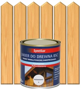 Lakier zewnętrzny do drewna BSC 0.25 l Bezbarwny SYNTILOR - Lakiery do drewna - miniaturka - grafika 2