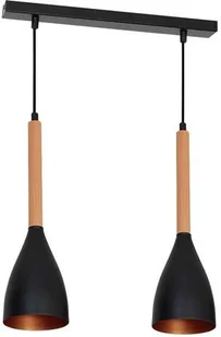 Lampa wisząca Muza 2 x 60 W E27 biała/złota 9107 - Lampy sufitowe - miniaturka - grafika 2