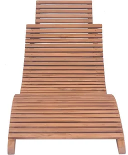 vidaXL Składane leżaki, 2 szt., lite drewno tekowe 3073170 - Leżaki ogrodowe - miniaturka - grafika 5