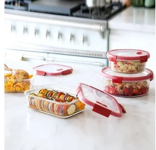 Curver Pojemnik na żywność szklany 1l SMART COOK 235707 - Pojemniki kuchenne - miniaturka - grafika 3