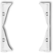 Klawisze i ramki - Karlik Ramka pośrednia do gniazd podwójnych MINI MRP-2 biały MRP-2 - miniaturka - grafika 1