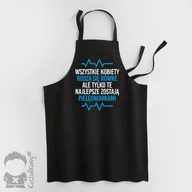 Fartuchy do grillowania - Wszystkie kobiety rodzą się równe - pielęgniarka - fartuch z nadrukiem - miniaturka - grafika 1