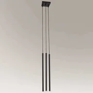 Lampy sufitowe - Shilo Industrialna LAMPA wisząca KOSAME 7846 metalowa OPRAWA loftowy ZWIS tuby czarne - miniaturka - grafika 1