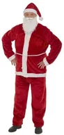Stroje karnawałowe - Strojemikolaja.pl Strój Mikołaja z mocnego pluszu - 5 elementów - miniaturka - grafika 1