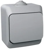 Gniazdka elektryczne - Schneider CEDAR-PLUS-Gniazdo-pojedyncze-2P+PE-z-szarą-klapką-IP44-szary WDE000640 - miniaturka - grafika 1