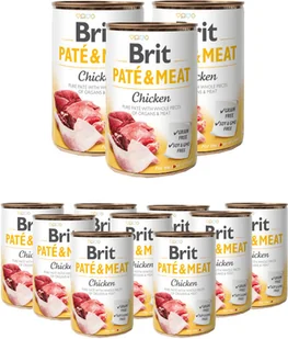 Brit PATE & MEAT CHICKEN 800g - Mokra karma dla psów - miniaturka - grafika 3