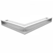 Akcesoria kominkowe - Kratki.pl LUFT SF narożny prawy biały 54,7x76,6x9 LUFT/NP/90/45S/B/SF - miniaturka - grafika 1