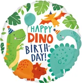 Urodziny dziecka - AMSCAN Balon foliowy Happy Dino-Birthday - 43 cm - 1 szt. 4066701 - miniaturka - grafika 1