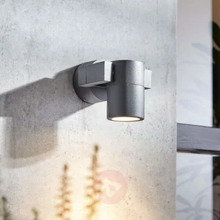 Lampenwelt com Spot zewnętrzny Kavuna, ciemnoszary, IP65, okrągły - Lampy ogrodowe - miniaturka - grafika 3