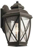 Lampy ogrodowe - Kichler Zewnętrzna LAMPA ścienna TANGIER KL/TANGIER2/M Elstead ogrodowa OPRAWA kinkiet na taras IP44 brąz przezroczysty KL/TANGIER2/M - miniaturka - grafika 1