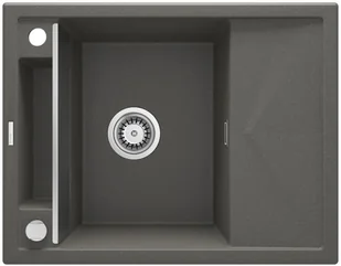 Deante Zlewozmywak granitowy magnetyczny 1-komorowy bez ociekacza - Magnetic antracyt 64x50 ZRM_T11A ZRM_T11A - Zlewozmywaki - miniaturka - grafika 5
