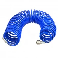 Akcesoria pneumatyczne - GEKO Wąż pneumatyczny spiralny PU 5m 6,5x10mm niebieski 7374 G02960 - miniaturka - grafika 1