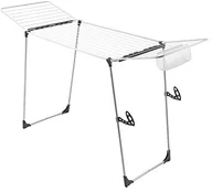 Suszarki na ubrania - Metaltex Hurricane  skrzydła stojak na pranie, 24 m, biały/srebrny 407545.0 - miniaturka - grafika 1