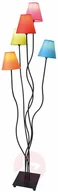 Lampy stojące - Näve Tekstylna lampa stojąca Colori, 5-punktowa, kolory - miniaturka - grafika 1